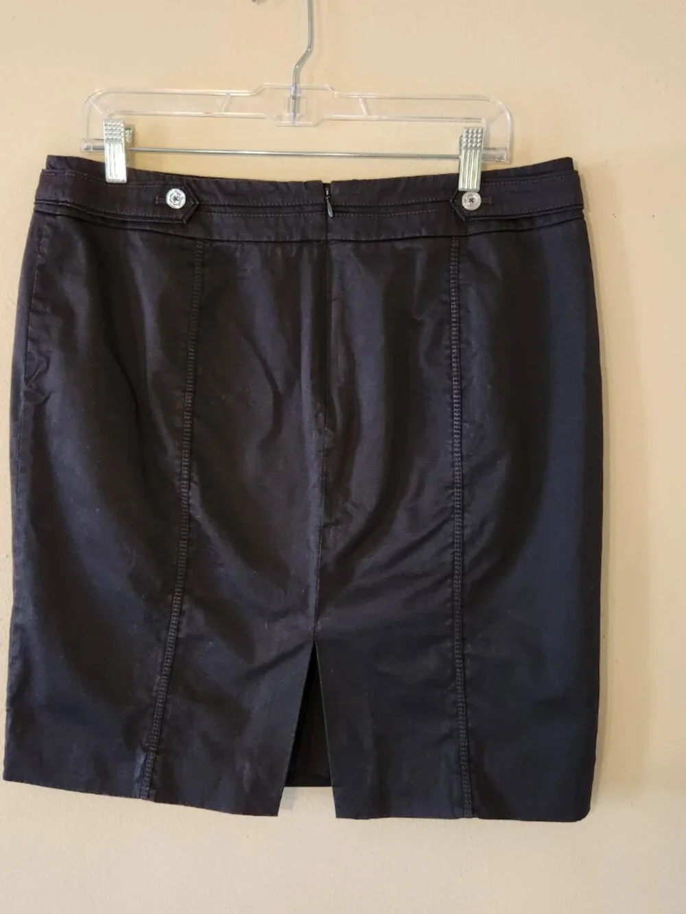 White House Black Market Casual Black Skirt Size 12